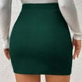 thumbnail image 5 of Xixinqiwan Women's Short Skirts High Waist Mini Bandage Hip Skirt Work Wrap Skirt Profession Outfits, 5 of 5