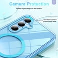 thumbnail image 4 of Casetego Phone Case for Galaxy S25,Clear Magnetic Case,[Yellow Resistant] Slim Fit Shockproof Transparent Crystal Clear Magnetic Case for Samsung Galaxy S25,Blue, 4 of 7