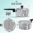 thumbnail image 4 of Magnaware Cast Aluminum 2 Quart Sauce Pan with Lid - Quality Cast Aluminum Pot with Even Heat Distribution and Retention, 4 of 9
