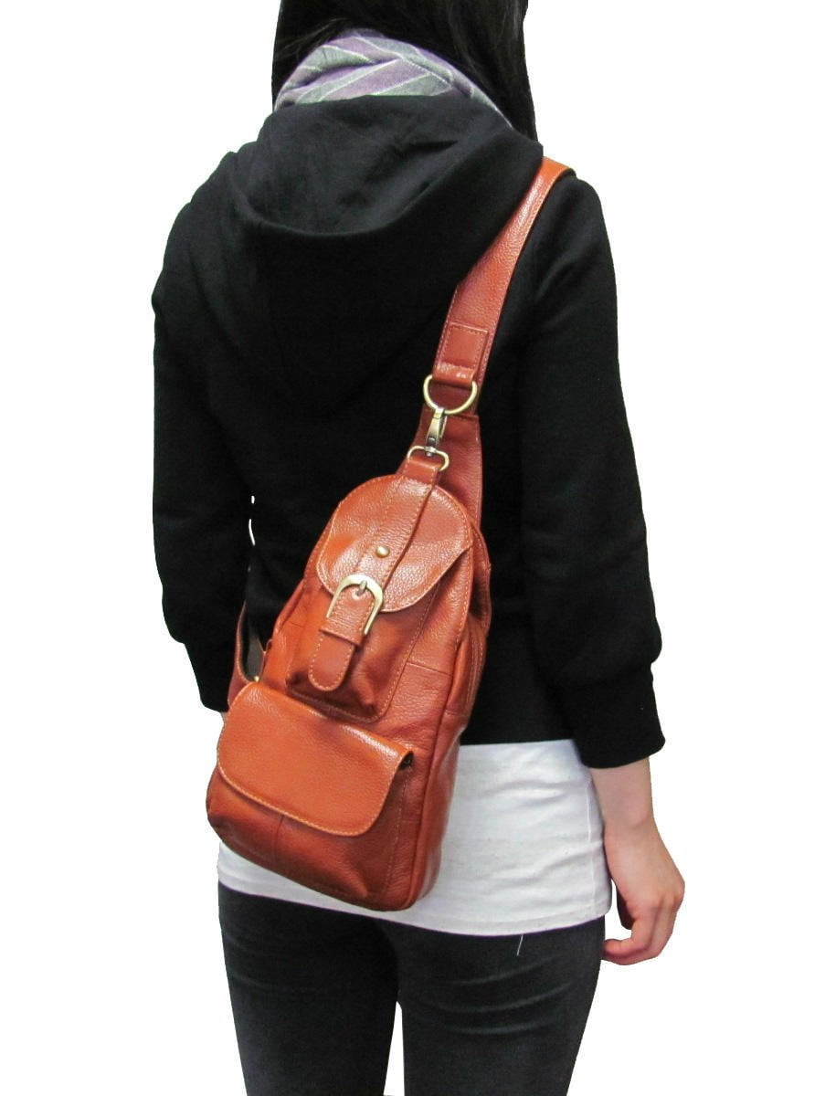 amerileather grylls petite sling purse