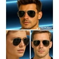 thumbnail image 4 of Grinderpunch Classic Aviator Sunglasses for Men Women Driving Sun Glasses Polarized UV400 Protection, 4 of 9