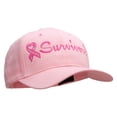 thumbnail image 5 of Breast Cancer Ribbon Survivor Embroidery Cap - Pink OSFM, 5 of 5