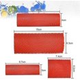 thumbnail image 2 of 4 Pieces Rubber Wood Grain Tool Rubber Painting Tools Comb Faux Wood DIY Imitation Paint Rollers for Furniture Wall Decor (Red), 2 of 5