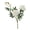 White, variant on bestolf Artificial Marigold 3 Head UV Resistant Fake Silk Flower with Leaves Indoor Outdoor Garden Table Centerpiece Faux Bloom Decoration