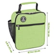 thumbnail image 2 of Healthy Packers Insulated Lunch Bag with Water Bottle Holder (Green), 2 of 6