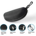 thumbnail image 4 of Portable Zipper Sunglasses Case with Clip, Unisex Hard Shell Box Shockproof Protective Travel Eyeglasses Case Glasses Storage Box, 4 of 7