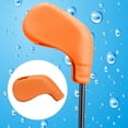 thumbnail image 2 of serony Golf Club Cover TPE Putter Iron Driver Headcovers Portable Replaceable Protector Guard Sleeve Accessories for Beginners Orange, 2 of 4