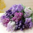 thumbnail image 6 of Mdesiwst 10 Heads Artificial Lavender Silk Flower Wedding Home Party DIY Decor, 6 of 6