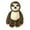 Brown Sloth Large, variant on Ultra Soft Dog Toys Oh So Cute Bark Cuddle Buddies Furry Zoo Animal Squeakers (Brown Monkey Small)