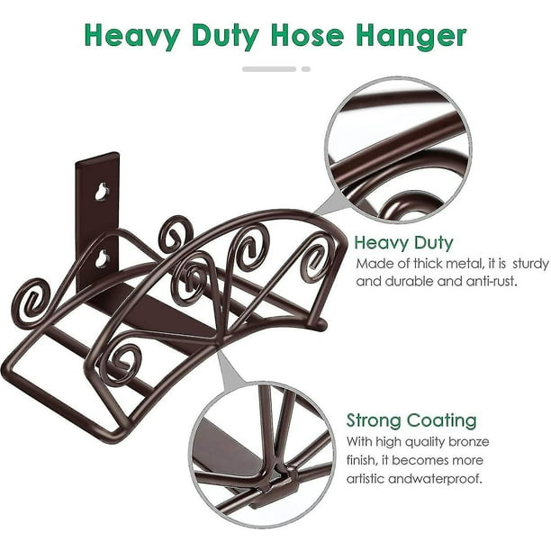 Garden Hose Holder Heavy Duty Water Hose Holder Solid Metal Hose