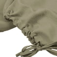 thumbnail image 7 of CIENVNSTG Women's Summer Beach Style Cotton Linen Pants Solid Color Straight Leg Elastic High Waisted Lightweight Casual Trendy Radish Harem Pants with Convenient Pockets Khaki 3XL, 7 of 7