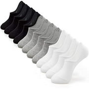 IDEGG No Show Socks Chaussettes de sport décontractées antidérapantes en coton à coupe basse avec adhérence antidérapante pour hommes et femmes