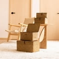 thumbnail image 6 of GoXteam Natural Seagrass Bin with Lid Set of 3, Shelf Baskets Multipurpose Container for Decoration, Rectangular Household Storage Boxes for Home Organization, 6 of 7