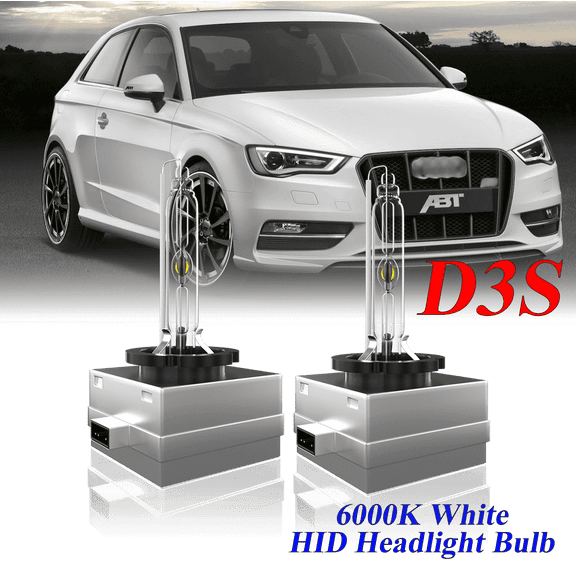 For Audi A4 & A4 Quattro 2009-2016 D3S HID Headlight High/Low Beam 6000K Crystal White Xenon Bulbs Set 2