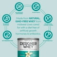 thumbnail image 5 of Designer Wellness, Designer Whey, Natural 100% Whey Protein Powder with Probiotics, Fiber, and Key B-Vitamins for Energy, Gluten-Free, French Vanilla, 12oz, 5 of 7