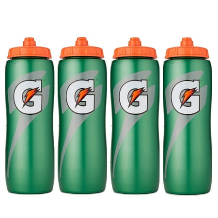 Gatorade 32 oz Gatorskin Squeeze Bottle, 4 Count