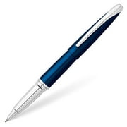 Cross ATX Translucent Blue Lacquer Selectip Rollerball Pen with Chrome-Plated Appointments