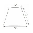 thumbnail image 5 of Aspen Creative 32418 Transitional Hardback Empire Shaped Spider Construction Lamp Shade in Redwood, 9" wide (5" x 9" x 7"), 5 of 5