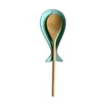thumbnail image 3 of Fox Run Whale Spoon Rest, Cute Ceramic Spoon and Spatula Rest for Kitchen Counter, 3 of 6