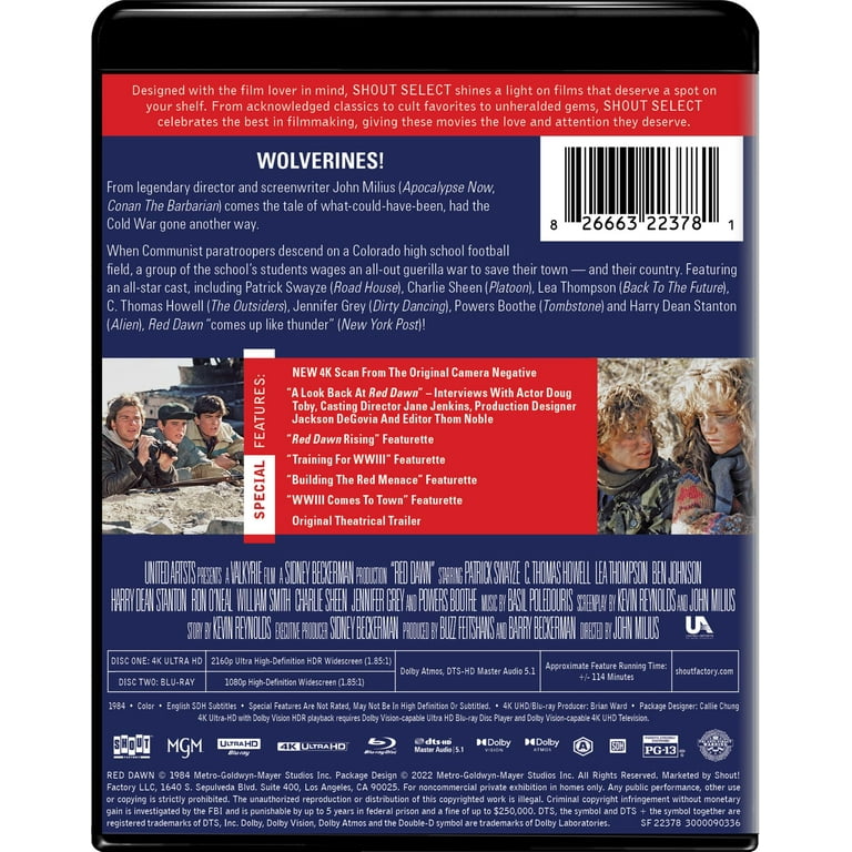 Red Dawn (1984) (Collector'S Edition) (4K Ultra HD Blu-ray