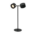 thumbnail image 1 of TFixol Rechargeable Dual-Head Desk Lamp with 360° Rotation, Magnetic Base, 2000mAh Battery, 3-Level Brightness, Black-RGBCW Remote Control, 1 of 7