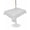 White, variant on Outdoor Table Cloth with Umbrella Hole and Zipper, Grey Burlap Texture Waterproof Square Tablecloth 54"x54", Farmhouse Vintage Gray Washable Table Cover for Outside Party Patio Picnic