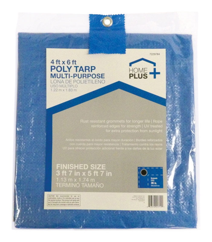 Tool Bench Hardware Blue Lightweight Mesh Plastic Cover Tarp 4ft X 6ft for sale online 