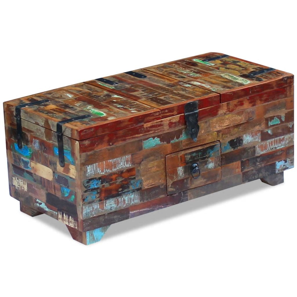 Lowestbest Reclaimed Wood Coffee Table Box Chest, Storage Organizer Trunk Indoor Stand Lowestbest Reclaimed Wood Coffee Table Box Chest, Storage Organizer Trunk Indoor Stand