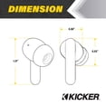 thumbnail image 3 of Auriculares True Wireless KICKER TWS2 con micrófono, 24 horas de reproducción, 3 of 6