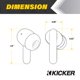 thumbnail image 3 of Auriculares True Wireless KICKER TWS2 con micrófono, 24 horas de reproducción, 3 of 6