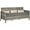 Grey, variant on Outsunny 3-Seater Wicker Outdoor Sofa, Cushioned Rattan Patio Couch, Grey