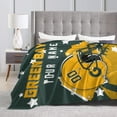 thumbnail image 6 of Custom Football City Green Bay Blanket Gifts for Men Women Personalized Fans Add Name and Number Throw Blankets, 40" X 50", 6 of 6