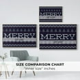 thumbnail image 4 of Merry Sweater - Framed Gallery Wrapped Holiday Canvas - 17 x 25 - Natural Wood Frame, 4 of 8