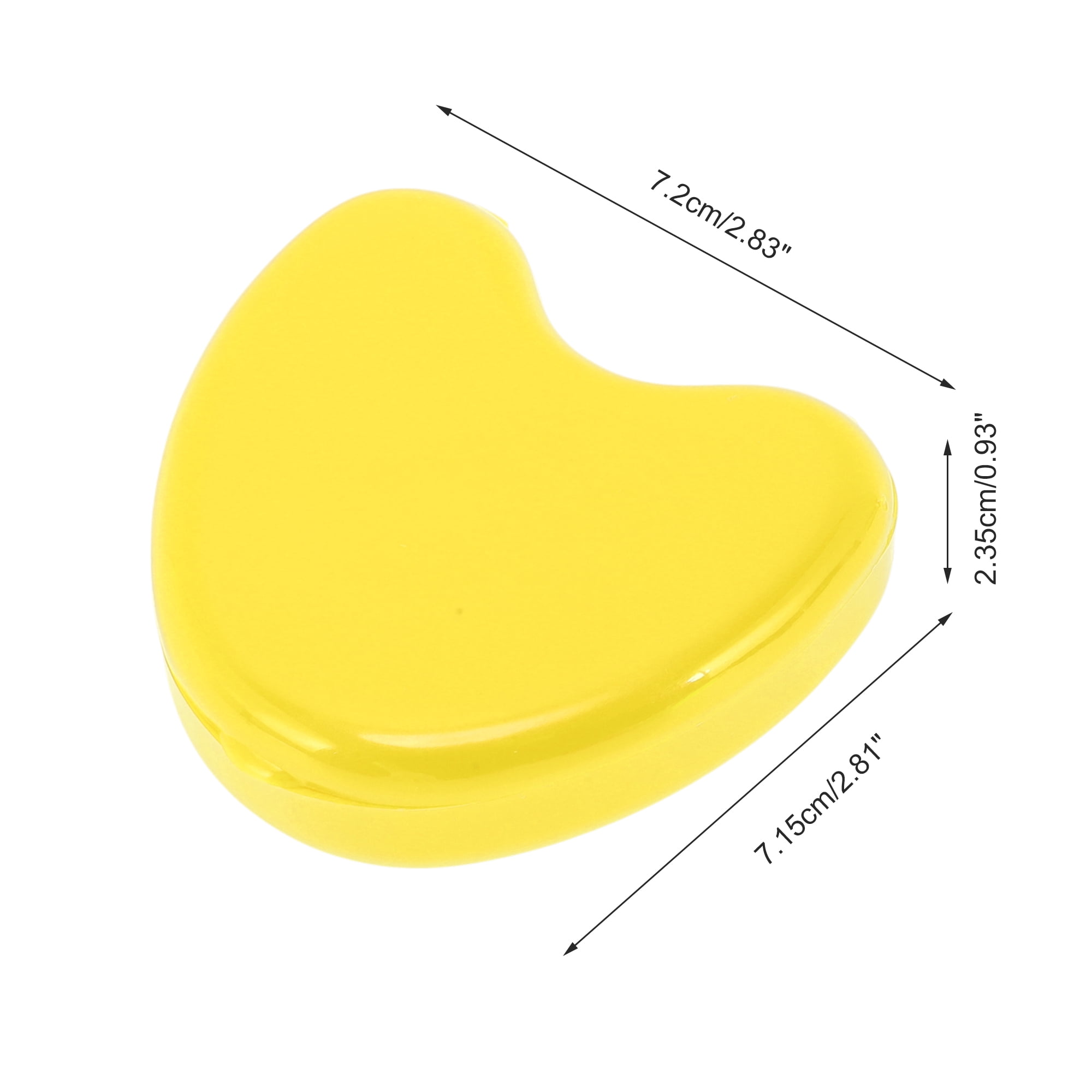 Unique Bargains Heart Braces Box 1 Pc Yellow