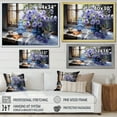 thumbnail image 4 of Designart "Vase Of Morning Glory Bouquet II" Morning Glory Floater Framed Wall Decor, 4 of 5
