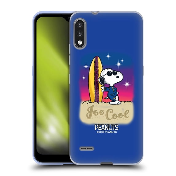 Head Case Designs Officially Licensed Peanuts Snoopy Boardwalk Airbrush Joe Cool Surf Soft Gel Case Compatible with LG LG K22