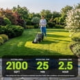 thumbnail image 3 of Steelite 13-Inch Cordless Lawn Mower, 21V Electric Lawn Mowers with Brushless Motor for Garden,2*4.0Ah Battery & Charger Included, 3 of 7