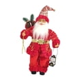 thumbnail image 4 of Adorno de escritorio de muñeco de Papá Noel navideño, decoración de ventana navideña, exhibición navideña Rojo, 4 of 9