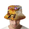 thumbnail image 4 of El Aprendiz del Tigre Sombrero bucket para adultos, gorra de protección solar, sombrero de pescador plegable para viajes al aire libre, pesca y actividades de verano, 4 of 6