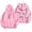 Z&Pink1071, variant on Puliio Women's Oversized Pullover Hoodie Bow Graphic Print Soft Long Sleeve Pocket Sweatshirt