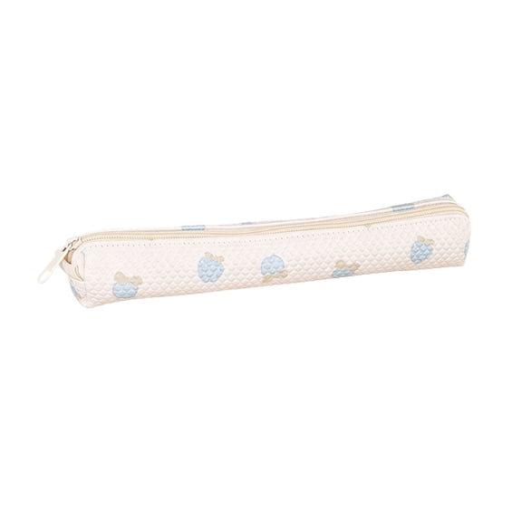 Strawberry Pencil Pouch Pencil Case Pen Bag for Office Small Pencil Pouch Slim Zipper Pen Holder Men Women Pencil Bag Stationery Case Makeup Bag Aesthetic Office Supplies