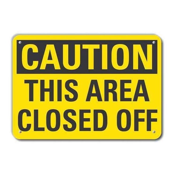 Lyle Authrized Personnel Caution Sign,10x14in LCU3-0265-RA_14x10