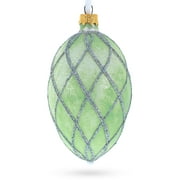 1892 Diamond Trellis Royal Egg Glass Ornament 4 Inches