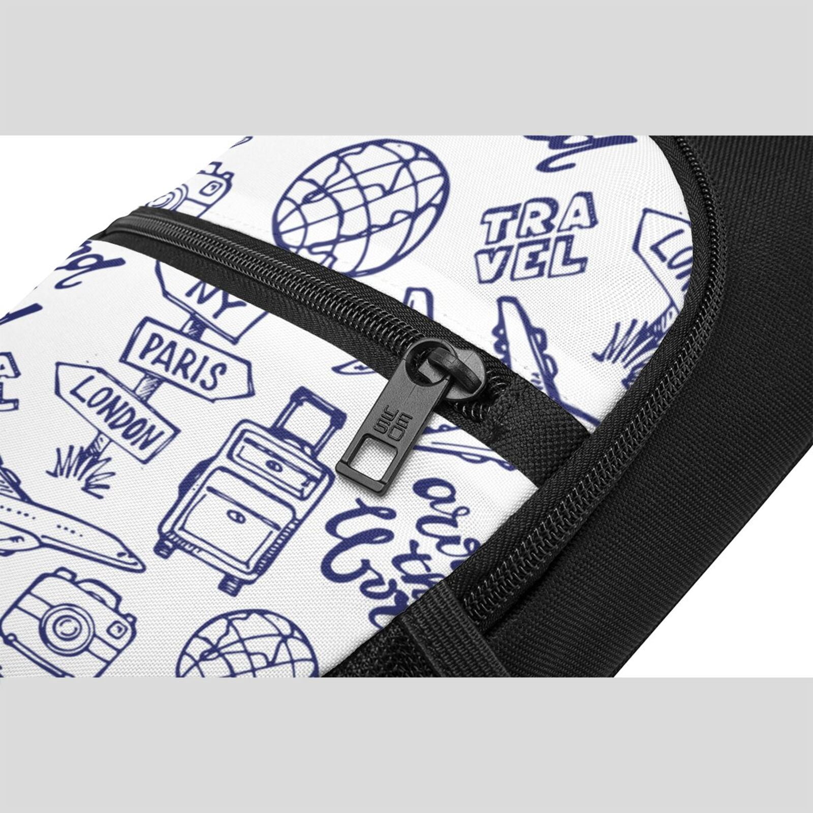 Xecao's World Travel2 Print Sling Bag: A Versatile Chest, Shoulder, and Crossbody Backpack for Casual Days Out, Perfect for Both Men and Women