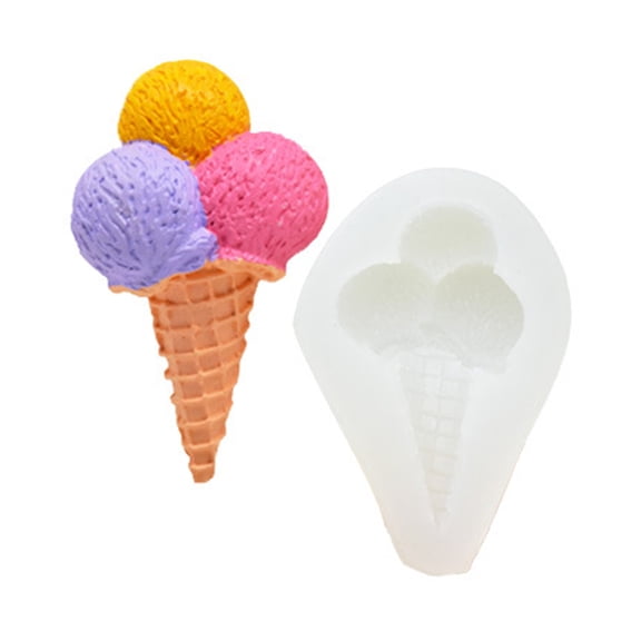 Ice Cream Shaped Baking Mold Fondant Mould Chocolate Moulds Cake Decorating Tool