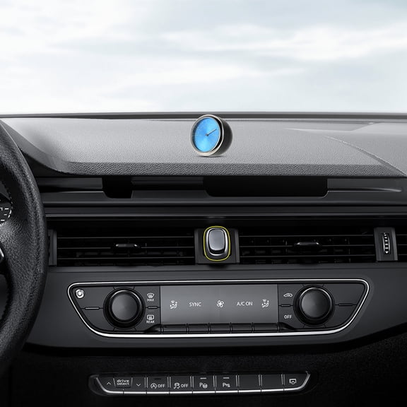 Luxshiny Real-Time Car Interior Temperature Monitor with Accurate Quartz Clock