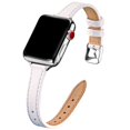 thumbnail image 1 of Stiroll Correas De Cuero Delgadas Compatibles Con Apple Watch Band 49 Mm, 46 Mm, 45 Mm, 44 Mm, 42 Mm (Serie 3 2 1) Pulsera Delgada De Cuero De Grano Superior Para Iwatch Ultra Se Series 10/9/8/7/6/5/4, 1 of 5