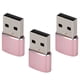 thumbnail image 4 of Adaptador USB Macho A Hembra Tipo C, Accesorios De Cable De Datos De Rendimiento Estable, Paquete De 3 Para Sincronización De Teléfono Móvil, 4 of 7
