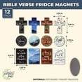 12 Pack Inspirational Refrigerator with Bible Verses, Scripture
