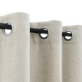 thumbnail image 6 of Curtainking Linen Textured Curtain W100 x L96 for Living Room Bedroom Grommet 1 Panel Light Greyish Biege, 6 of 8